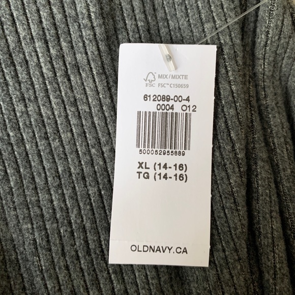 Girls side tie grey romper - Picture 3 of 3